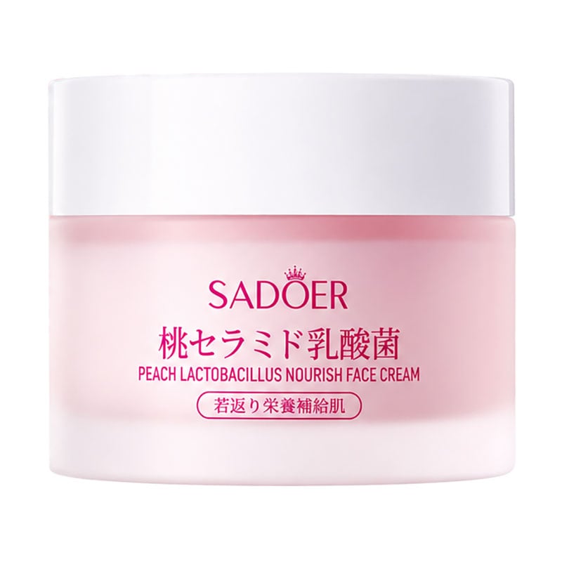 Крем для обличчя Sadoer Peach Lactobacillus Nourish Face Cream з персиком та лактобактеріями, 50 г
