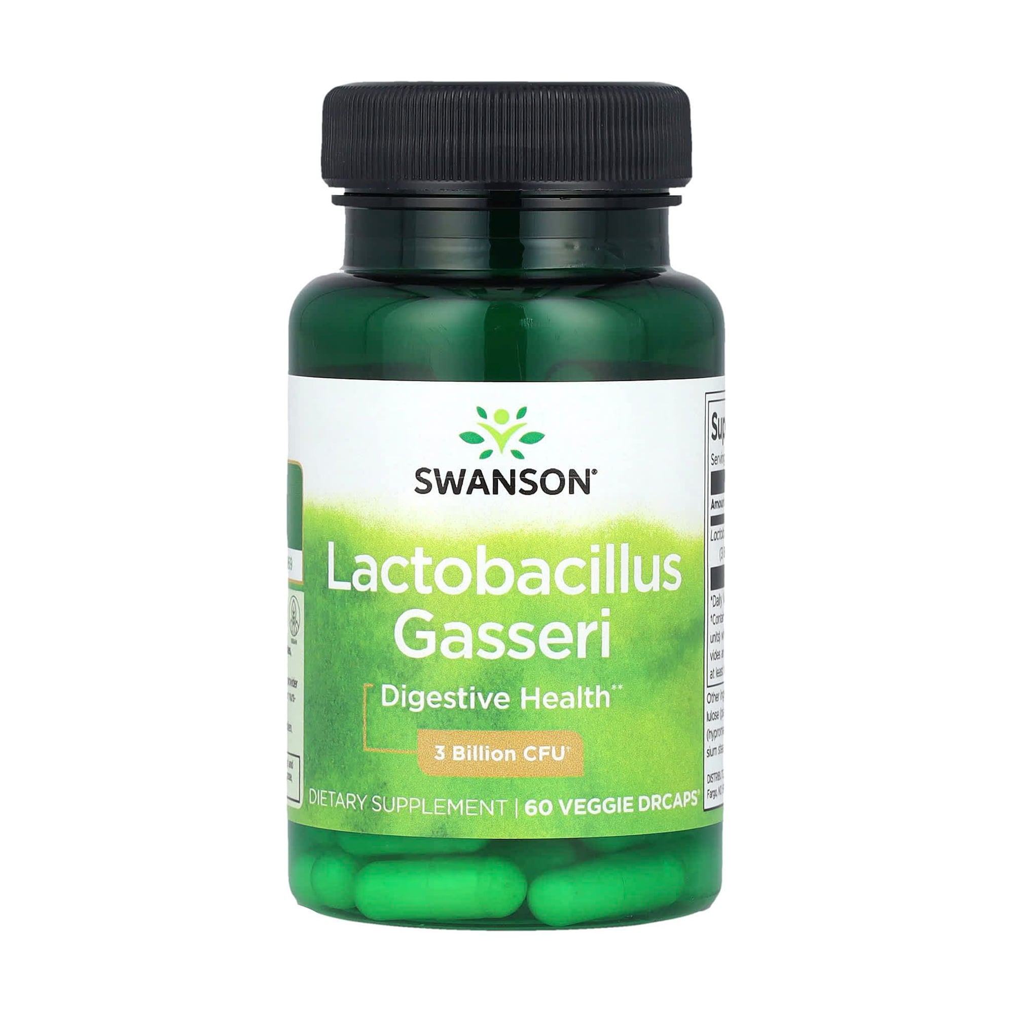 Пробіотик Swanson Lactobacillus Gasseri 3 млрд КУО, 60 веганських капсул